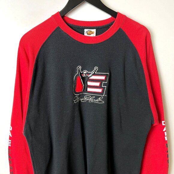 Vintage Tops - Dale Earnhardt Long Sleeve Winner’s Circle Tee Large Black Red Unisex Fit